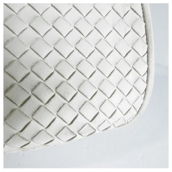 Bottega Veneta Off White Intrecciato Leather Hobo Rare Vintage Bag